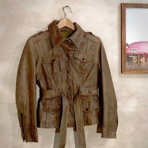 Vintage Wilson's Leather Jacket /Hunter Green